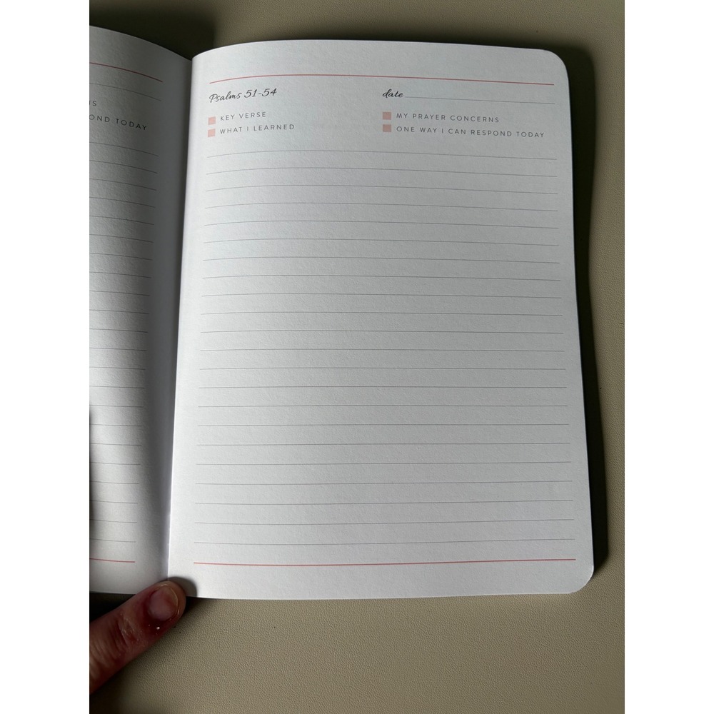 Old Testament Journal Psalms to Song of Songs Light Blue Guided Study Notebook - Picture 3 of 5